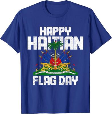 Happy Haitian Flag Day Haiti Flag Pride Cute Gift Unisex T-Shirt