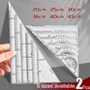 Premium Drawing Tool Ruler Set 30/45 Degree Triangle Ruler Protractor Compass Pencil Multi-Function Measurement Drafting Kit