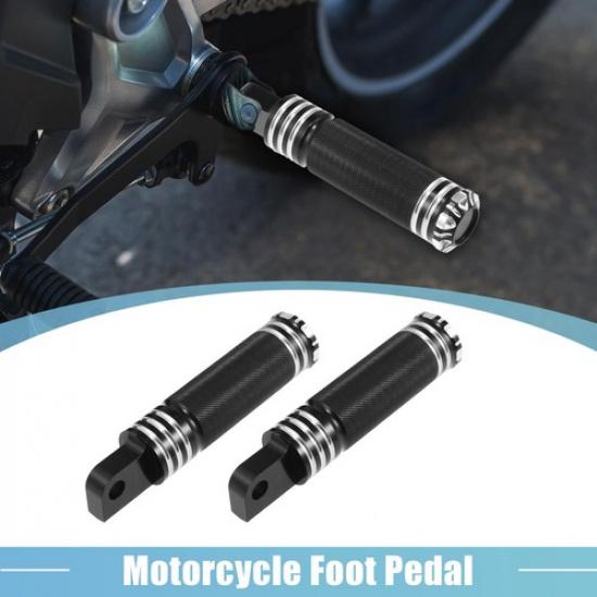 Pair Motorbike Non Slip Foot Peg Front Rider Foot Rest for Harley 883 1200 Black