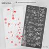 Christmas Series Snowflake Nail Art Transfer Tool - Printed Steel Plate with Transparent Film