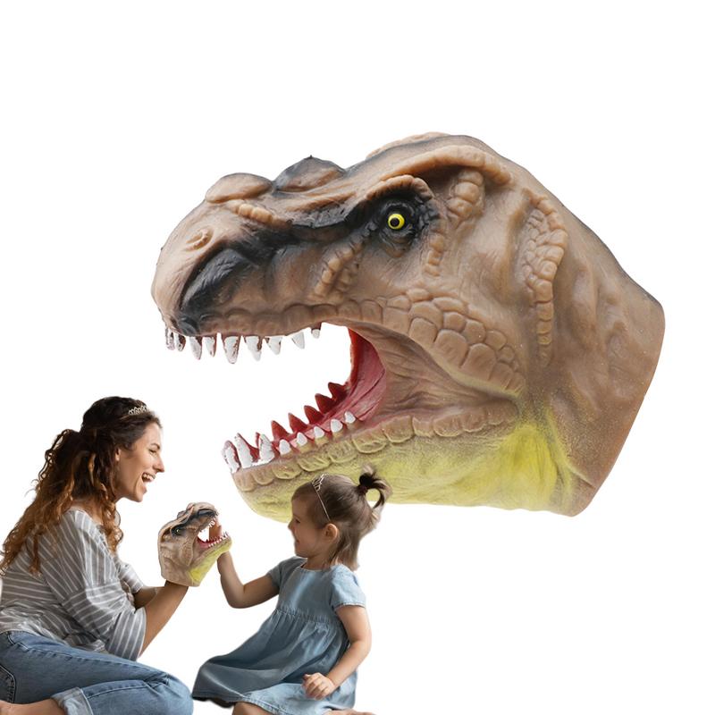 Handpuppen Spielzeug Realistisch Latex Simulation Tier Dinosaurier Hai Kinder Halloween Cosplay Spielzeug Requisiten Geschichtenerzählen