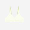 Underwear Women's Summer Thin Section Without Steel Ring French Triangle Cup Girl Cotton Bra Soft Support Gather Bra