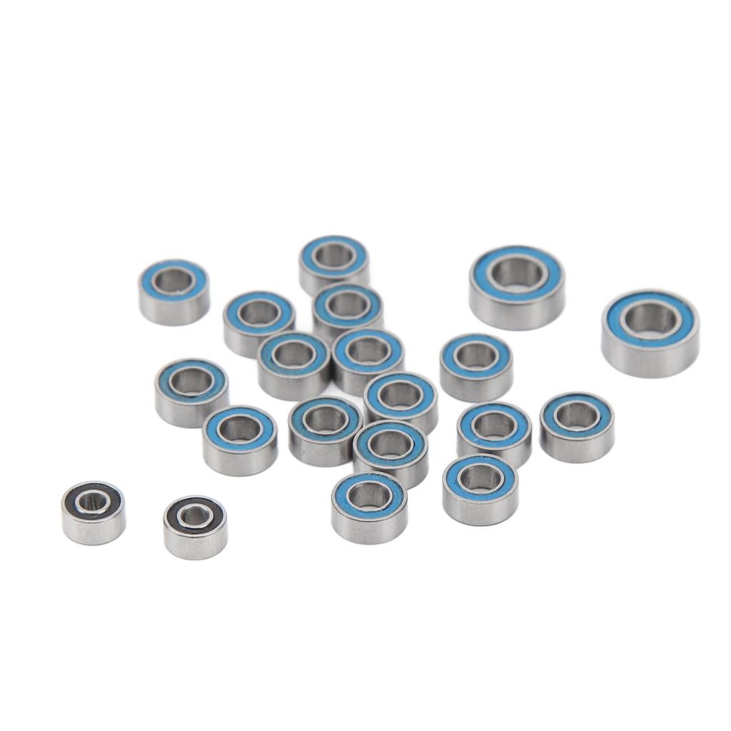 20 STÜCKE RC Kugellager Stahl RC Kugellager-Satz Radnabe Doppelt Gummi Gedichtetes Lager für AXIAL