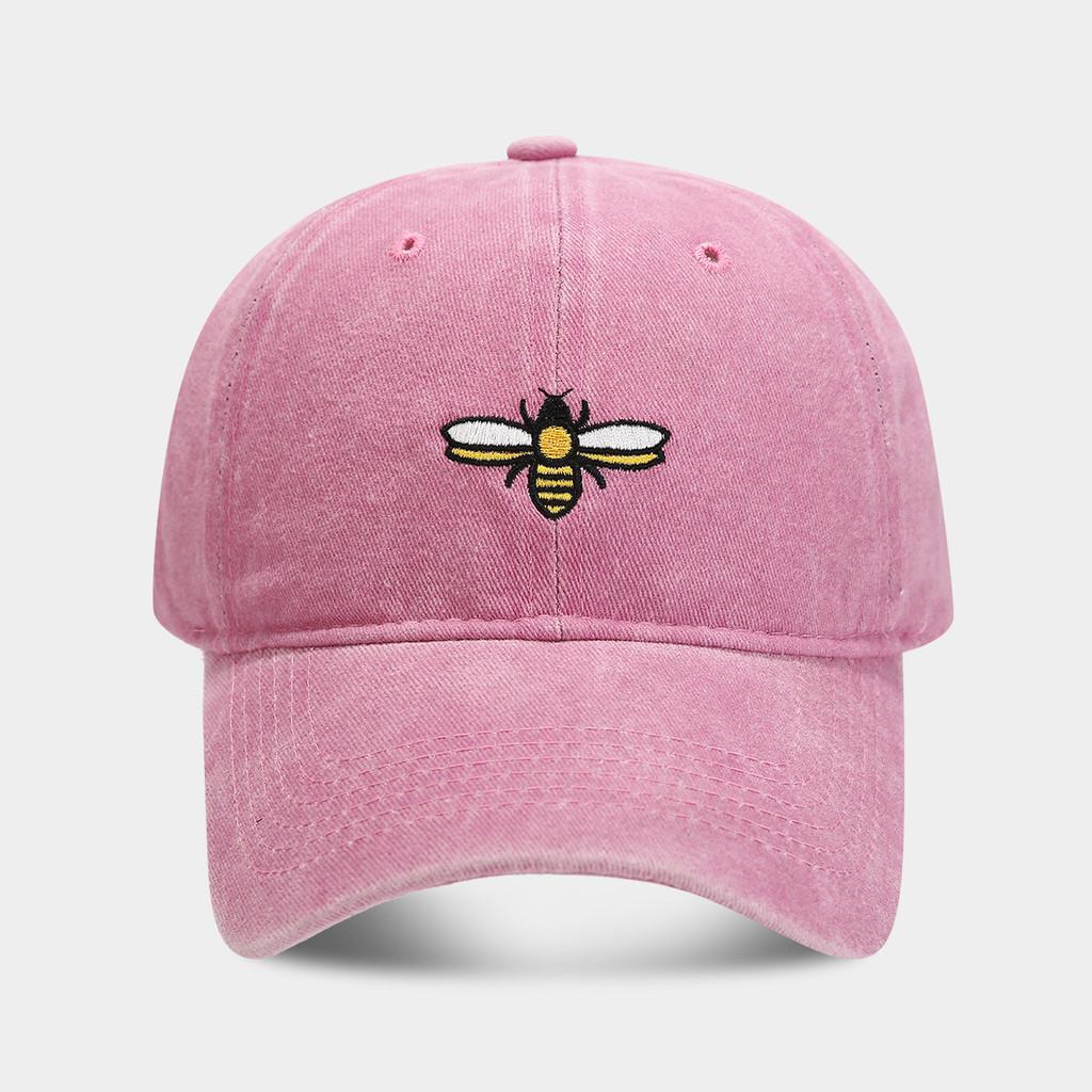 Cotton Bees Embroidered Baseball Cap With Sun Protection For Outdoor Activities