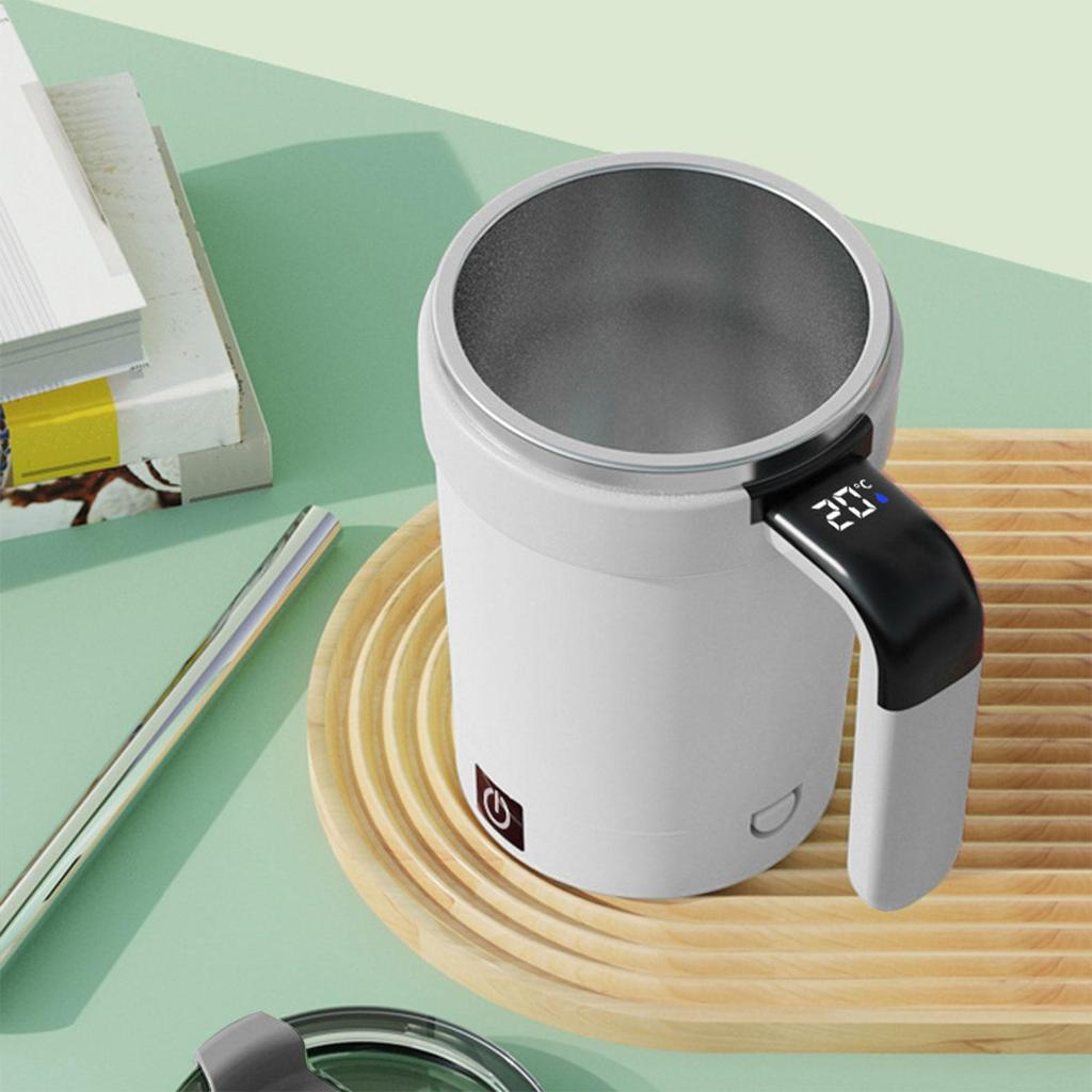 Tazza Auto-mescolante Tazza Auto-mescolante per Caffè Elettrica Magnetica Ricaricabile con Display Temperatura Mescolatore per Viaggio Cucina