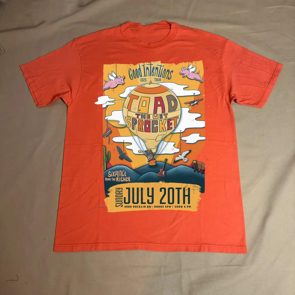 Toad the Wet Sprocket Tour 2025 Gift For Fans To 5XL T-shirt TU11