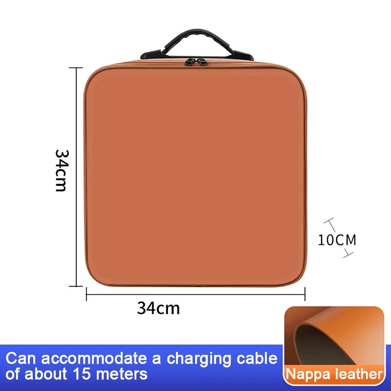 Portable EV Car Charging Cable Storage Box For BYD Denza N7 N8 N9 Z9 GT D9 Electric Vehicle Charger Cables Carry Bag Waterproof