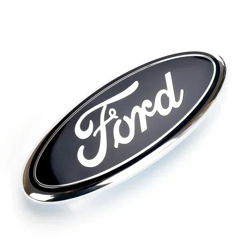 Car Sticker Ford 17.5x7.4CM Rear Trunk Sticker for Ford Transit Ecosport Mondeo Fusion Focus Fiesta Kuga Ranger Edge Car Emblem