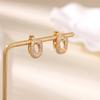 Fashion Exquisite Diamond-set Ear Buckle Earrings Women's Temperament Versatile Snake Earrings New