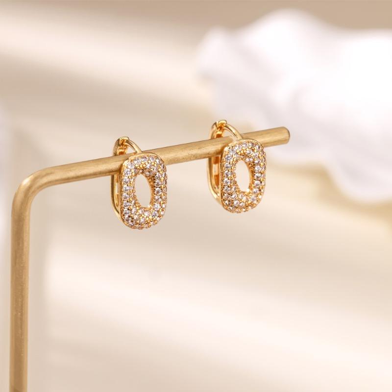 Fashion Exquisite Diamond-set Ear Buckle Earrings Women's Temperament Versatile Snake Earrings New