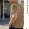 Summer New Men's Polo Shirt Casual Short Sleeve Turn-down Collar Solid Color Fashionable Light Weight Cotton T-shirt for Youth