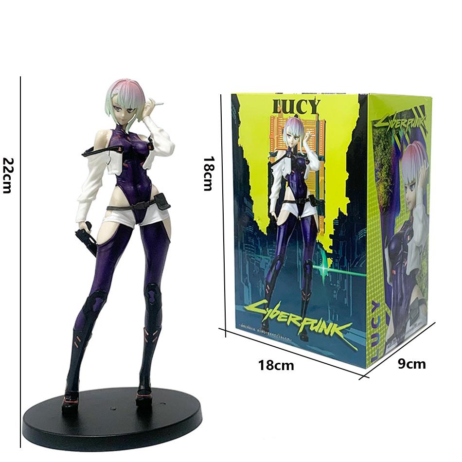 17-22cm Anime Game Cyberpunk Edgerunners Lucy Rebecca David Martinez Moon Action Figure Toys Pendant Xmas Birthday Gift Poseable Articulated Scale
