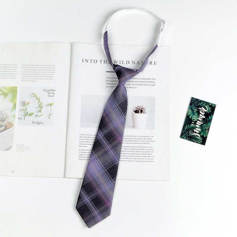Unisex Preppy Karomuster Japanische Schuluniform Fliege