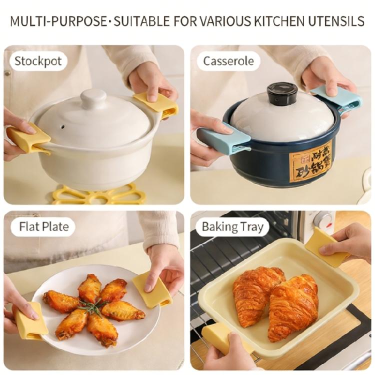 High Heat Resistant Silicone Handle Cover for Pots and Pan Nonslip Secures Grip Handle Sleeve Cooking Supplies