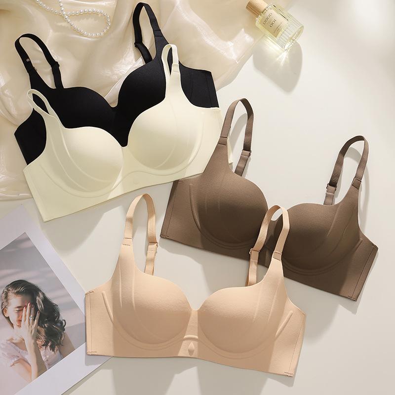 Seamless Underwear Women's Gathering Bra Shaping Bra Without Underwire Breast Retraction Anti-sagging Breast Retraction Bra