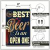 Metal Tin Sign Beer Lover Plaque Vintage Home Bar Wall Decor