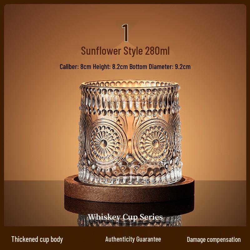 

Luxury Rotating Whiskey & Brandy Glass Tumbler with Coaster