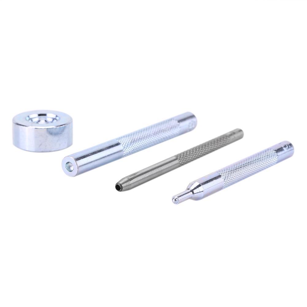 30pcs 10mm Metal Push Button With Leather Tool Set For Leathercraft Fabric Bags(Sliver  bronze)