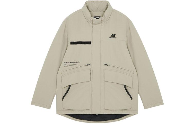New Balance Down Jackets Unisex Khaki Stand Collar Moderate Other 5PB42191-DB M