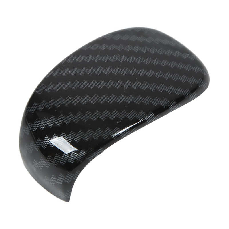 Shift Head Sticker Eye Catching Wearproof Carbon Fiber Style Unique Gear Shift Knob Cover Trim Antiscratch for
