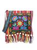 Bohemian Embroidered Crossbody Bag With Tassels For Daily Casual Wear