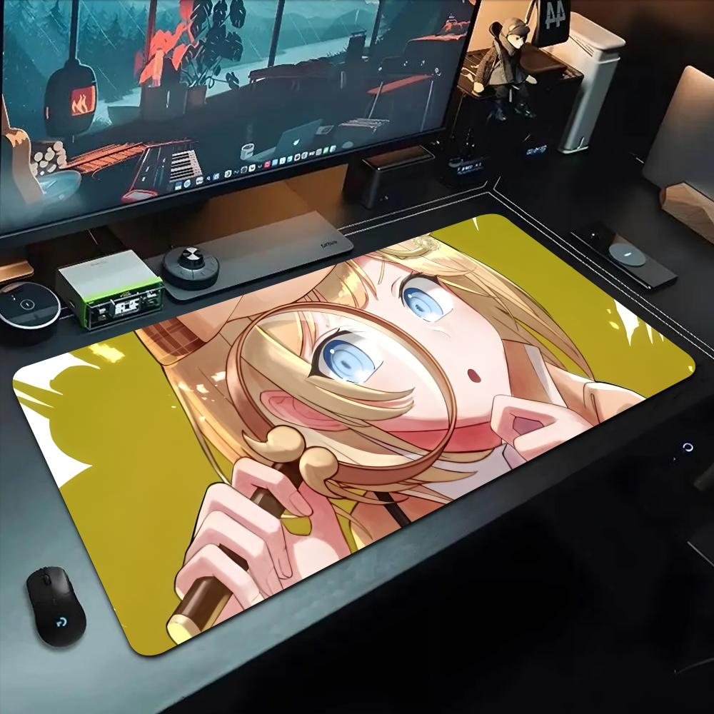 

amelia watson Mouse Pad 500X1000 mm Large Gaming Mousepad Gamer XL Rubber Otaku Keyboard Pad Laptop Desk Mat 600x300x2mm