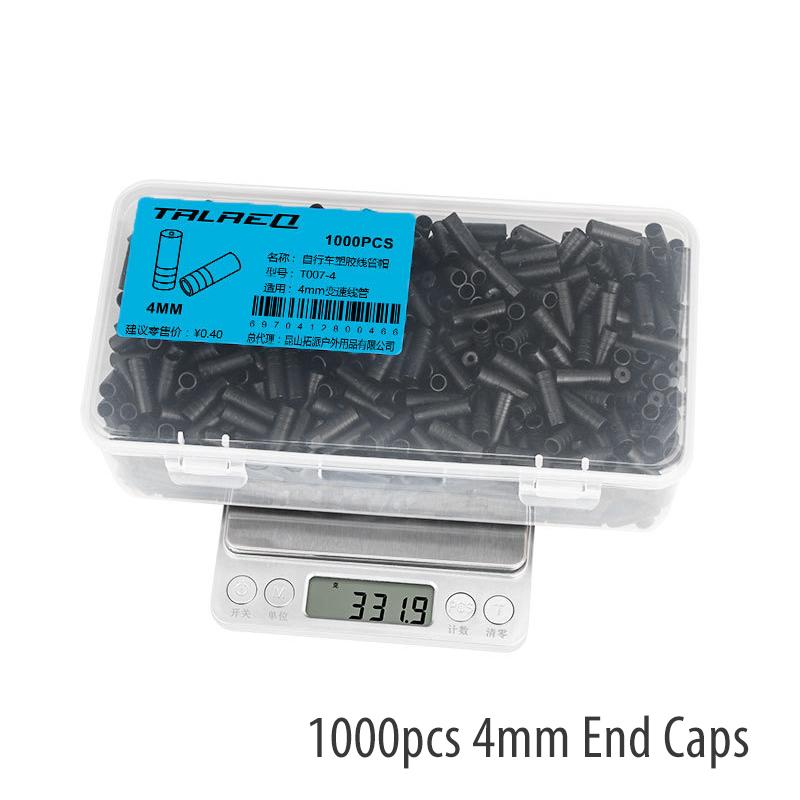 1000pcs/box Road MTB Bicycle 4mm 5mm Bike Derailleur Shift Brake Cable End Cap Dust Cover Shifter Housing Ferrules Crimps 1000pcs 4mm End Cap