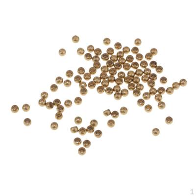.3mm - 3.8mm Brass Beads for Fly Tying Bead Head (50/100 Pieces)