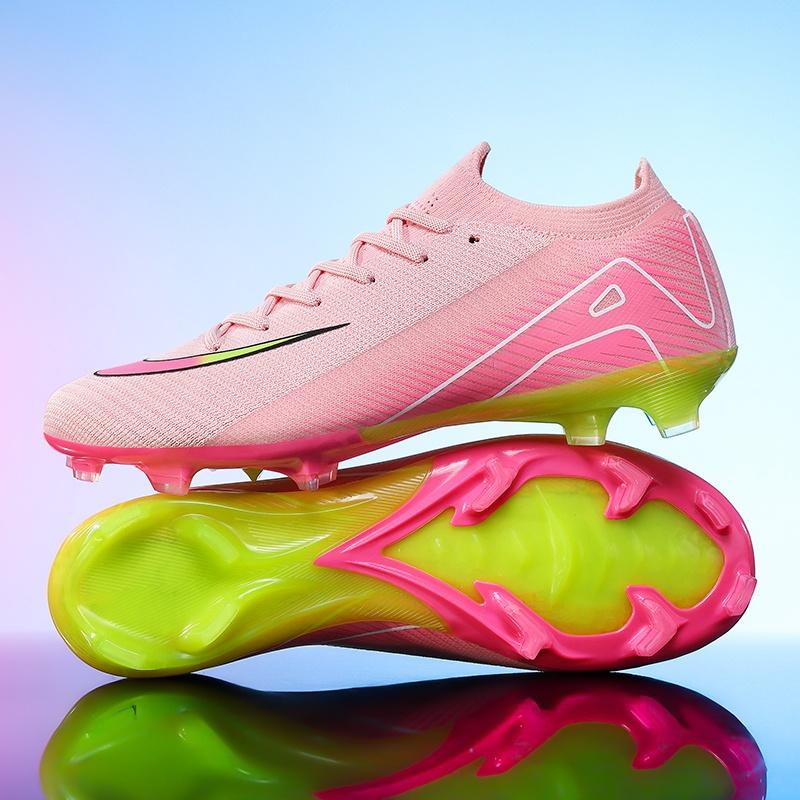 Men Soccer Shoes Grass Cleats High-top Ultralight Sneakers Football Boots Non-Slip High-quality Match Indoor Hot-selling Outdoor