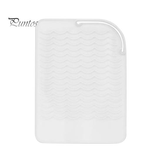 

Щипцы для завивки термостойкий коврик Противоскользящий силиконовый прямоугольник Портативный утюг для выпрямления волос Выпрямитель для волос Горячие инструменты для путешествий Защитная грелка для путешествий белый