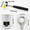 Starkes Aluminium Auto Dellenentfernungs-Kit Ergonomisches Auto Dellenzieher Set für Auto Motorräder & Haushaltsgeräte DIY Reparatur
