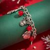 GemChic Women's Alloy Christmas Tree Snowman Bell Geometric Necklace Bracelet Two Piece Set Birthday Christmas Jewelry Gift