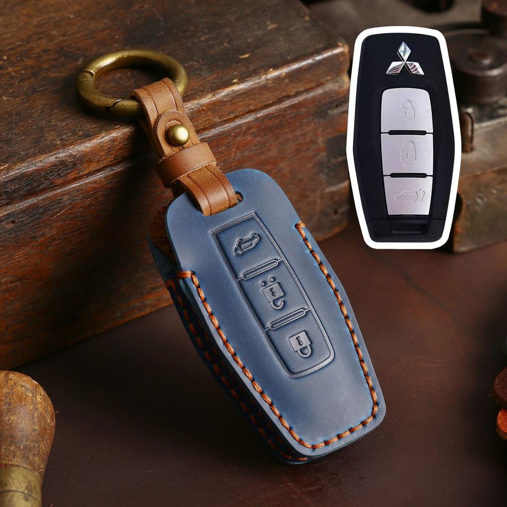 Suitable for 2023 new GAC-Mitsubishi Outlander key cover keychain leather retro key protection bag
