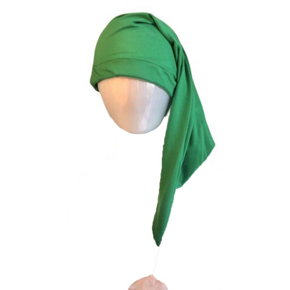 Elastic Sleepwear Hat with Pom Ball Stocking Santa Cap Night Sleeping Caps Women Men