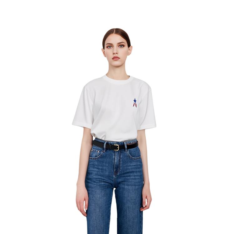 UNIQLO Letter Graphic Print Crew Neck Short Sleeve T-Shirt Unisex tops 458598-00