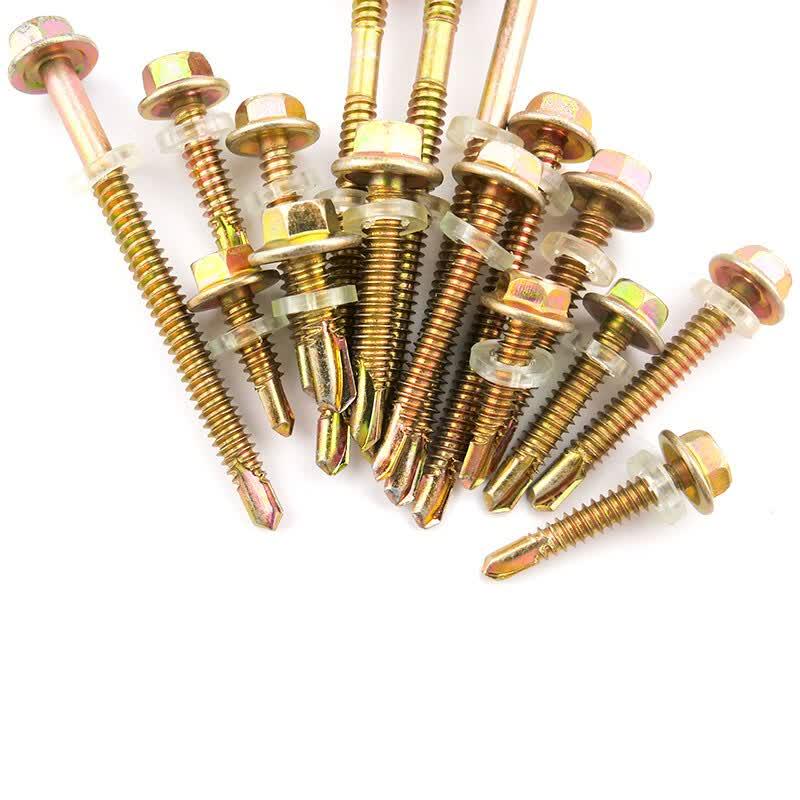 Bingyu Color Zinc Hex Head Self-Tapping Drill Screws