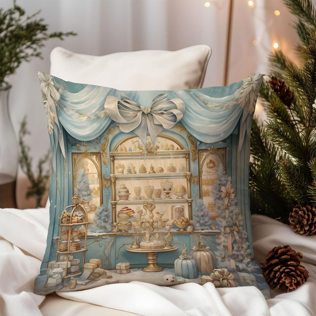 New Christmas Pillow Cover Premium Luxury Santa Home Sofa Cushion Cover Premium Durable Quality Useful Practical