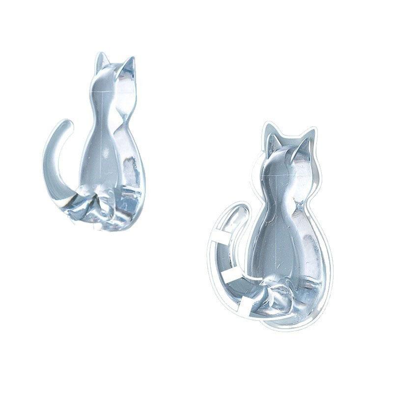 10Pcs Cat Hook No-Drilling Wall Hook No-Drilling Cat Wall Hook Multifunctional Wall Mounted Hook For Jacket Coat Towel Keys