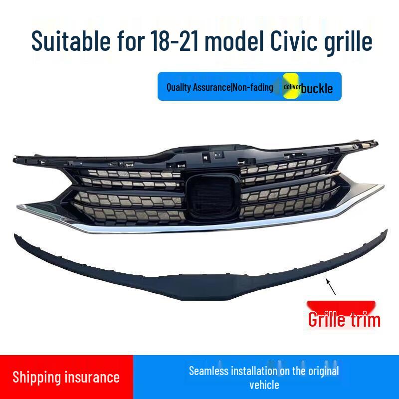 Honda Vezel 18-19 Front Vent Grille Trim - Unpainted