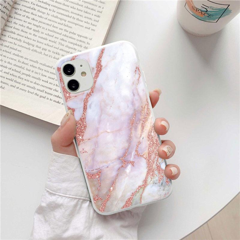 Marble Crack Matte Silicone Phone Cases For iPhone 12 13 Mini 11 Pro Max SE 2020 XS Max XR X 5 5s 6 6S 7 8 Plus Case Soft Cover