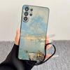 Landscape oil painting  Phone Case For Samsung S25,S24,S21,S22,S23,S30,Ultra,S20,Plus,Fe,Lite,Note,10,Black Cover