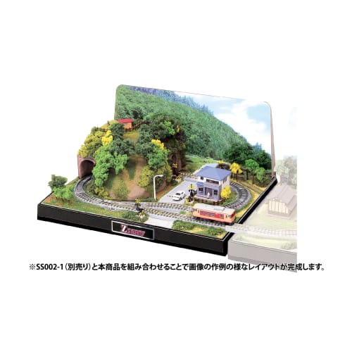 Rokuhan Z Gauge Z Shorty Mini Layout Set, Tunnel Type, Dedicated Scenery Set 2, SS002-3, Model Train Supplies