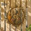 Outdoor Living Space Ornament Sunshine Garden Wall Decoration, Dragonfly/Bee/Butterfly/Bird Decor, Acrylic Sun Decorative Plaque for Balcony