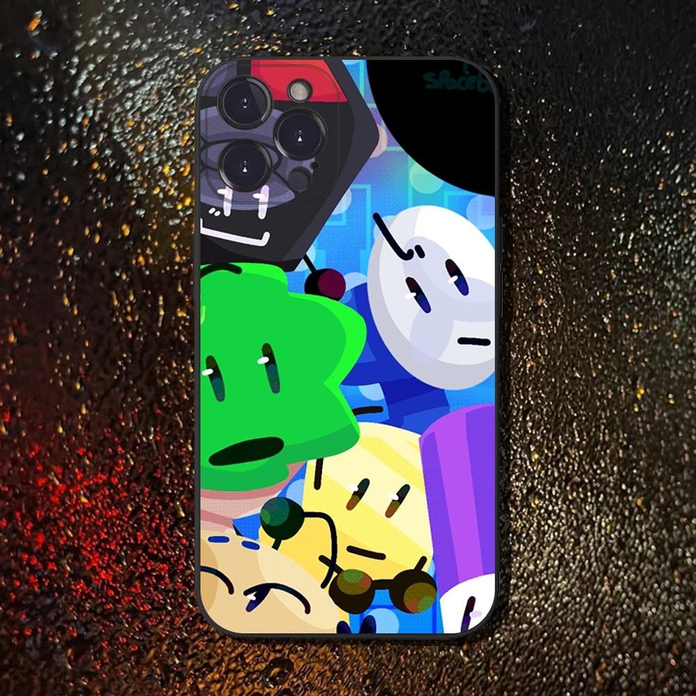 

Bfdi Battle For D-Dream Island Phone Case For iPhone 16,15,14,13,12,11 Plus,Pro Max,XS,X,XR,SE,Mini,8,Soft Silicone Black Cover iPhone13