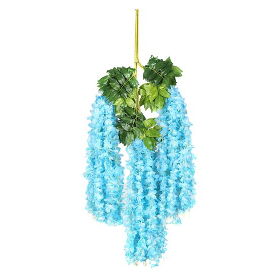 Yousheng 12Pcs Simulated Flower Garland Realistic Wisteria Vines Easy To Clean Reusable Wisteria Vines Wedding Decoration