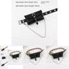Punk Style Belt For Women With Pu Material And Adjustable Pin Buckle For Fashionable Streetwear