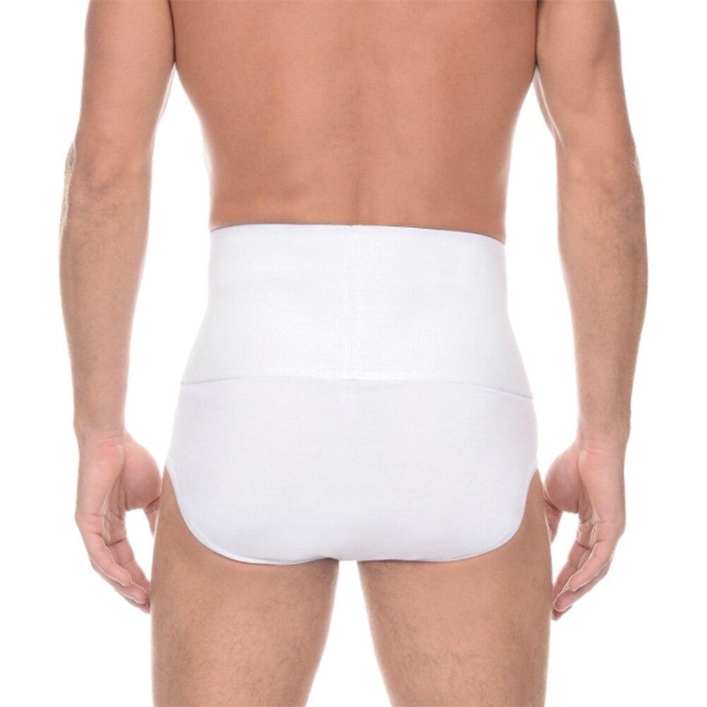 Men's High-Rise Tummy Control Cotton Briefs Solid Color High Stretch U-Convex Soft Breathable Underpants Casual Business Briefs