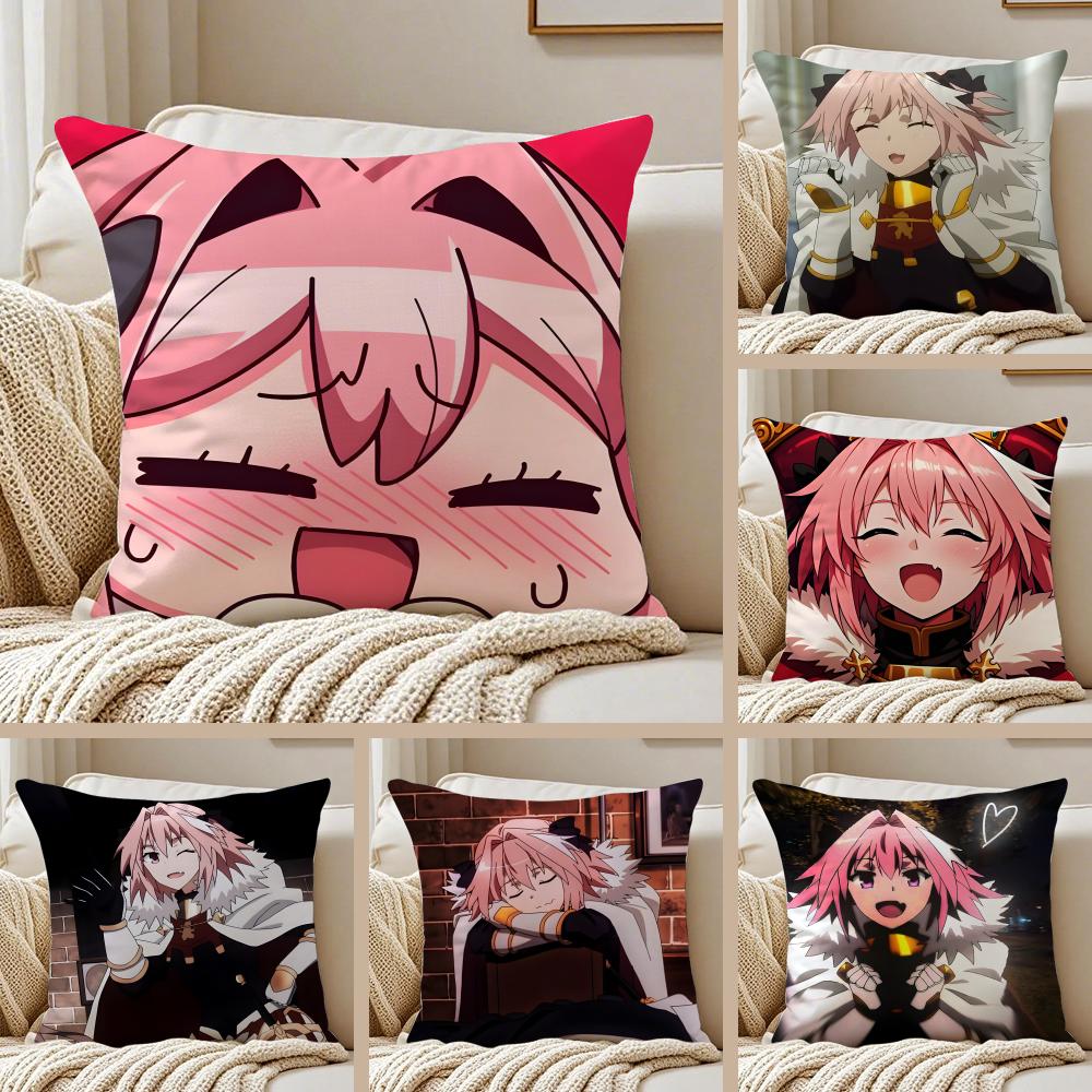 anime eccentric FFate AApocrypha AAstolfo Cushion Cover Pillowcase Antidustmite living Room Sofa Decor Cushion Room