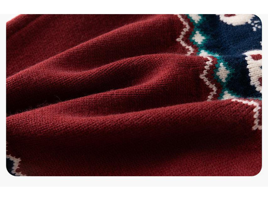 Dudujia Baby Red Sweater - Winter Knitwear for Boys, Festive New Year Collection