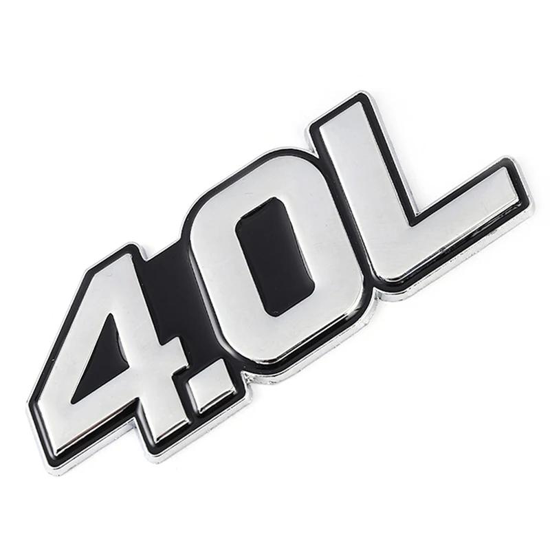 1Pc 3D Metal 4.0L 4.6L 4.7L 5.0L 5.7L 6.0L 6.2L 6.4L 7.0L Car Sticker Rear Trunk Emblem Badge Decals